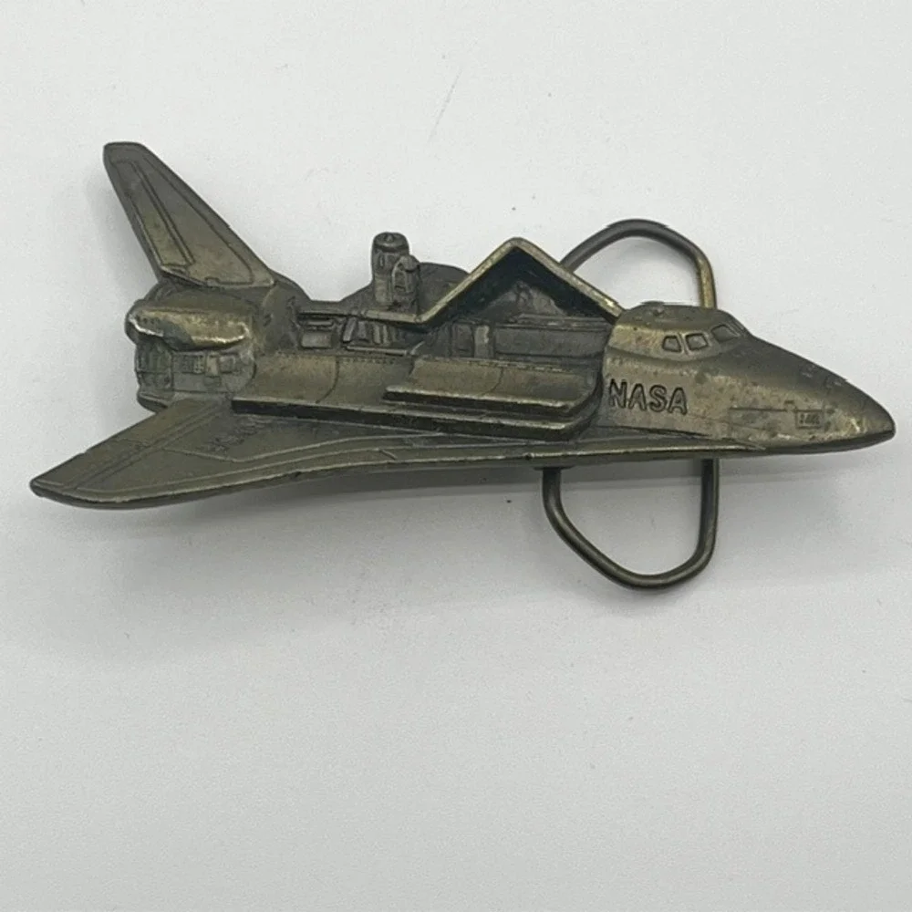 Vintage 1979 NASA Space Shuttle Belt Buckle Great American Buckle Co Chicago 377